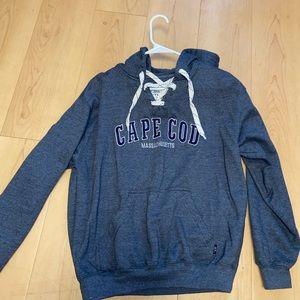 heathered grey pacific and co. hoodie